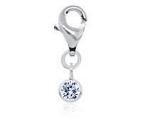 Silver Charms Bezel Gems CH-86-4